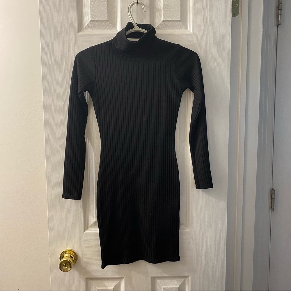 Tight black dress